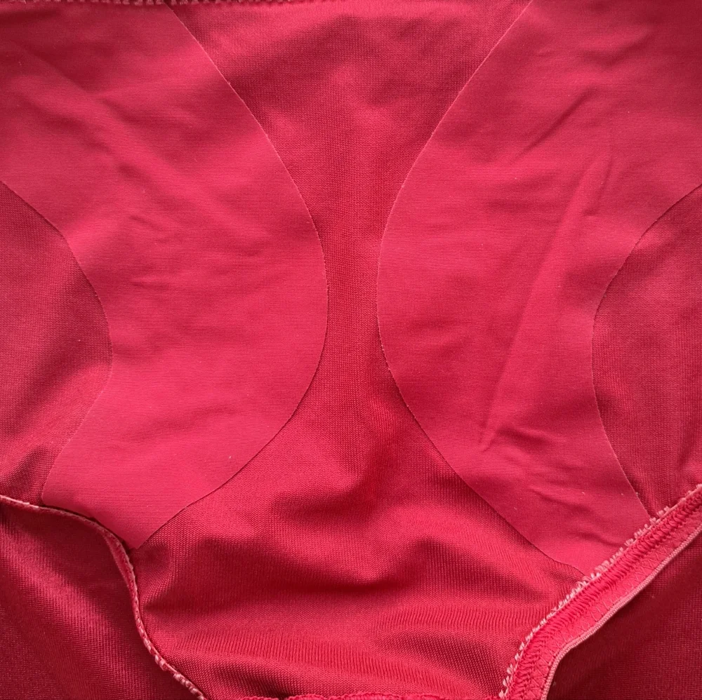 Ruby Ribbon Red High-Waisted Briefs - Picture 4 of 5